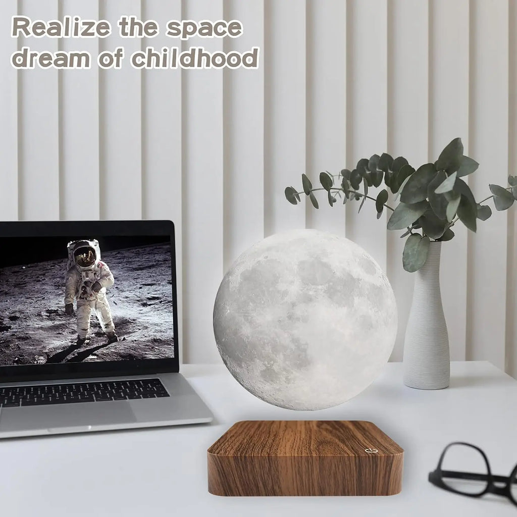 Lampe Lune Lévitante Magnétique 3D – Veilleuse LED Flottante | Glow