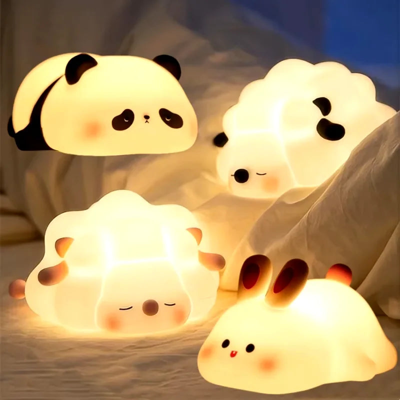 Veilleuse LED Enfant — Panda, Mouton ou Lapin