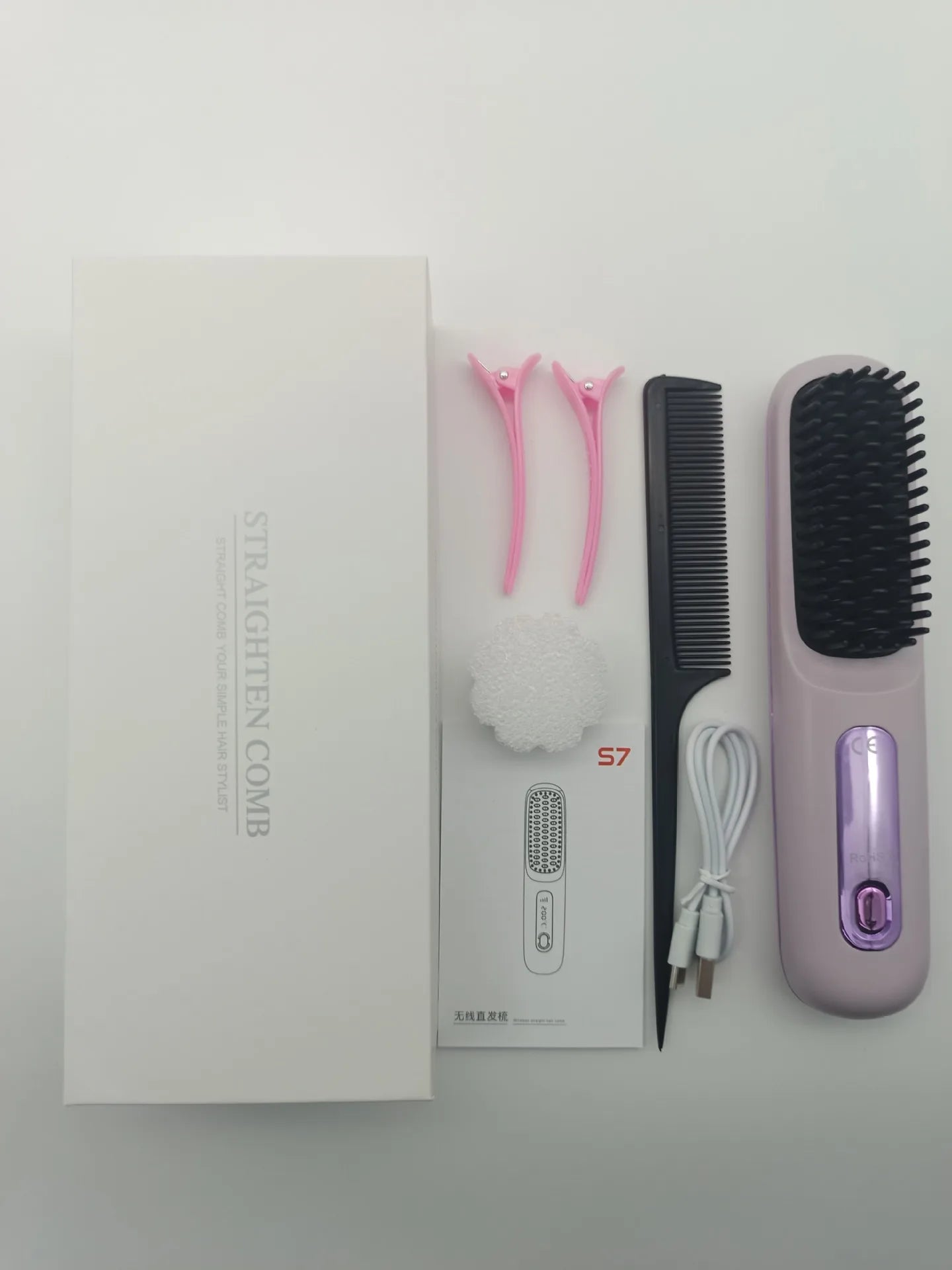 Brosse Lissante Portable Sans Fil - Glow