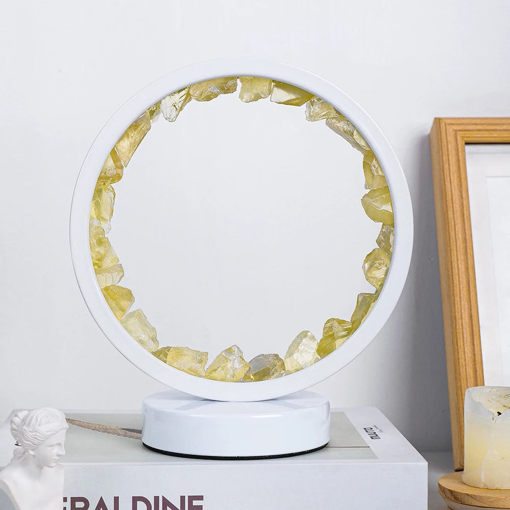 Lampe Cristal Naturel Rechargeable — Quartz & Améthyste
