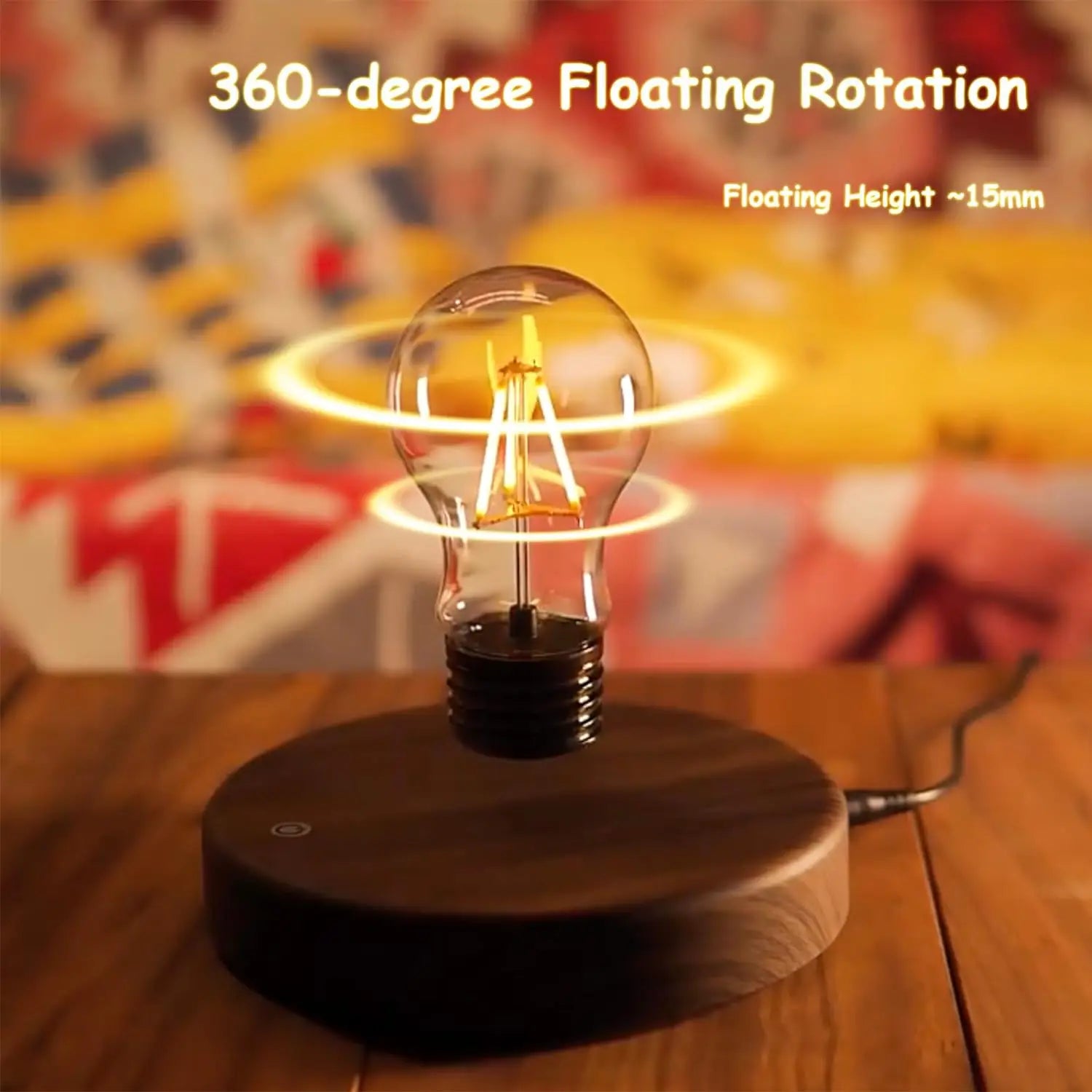 Lampe Lune Lévitante Magnétique 3D – Veilleuse LED Flottante | Glow