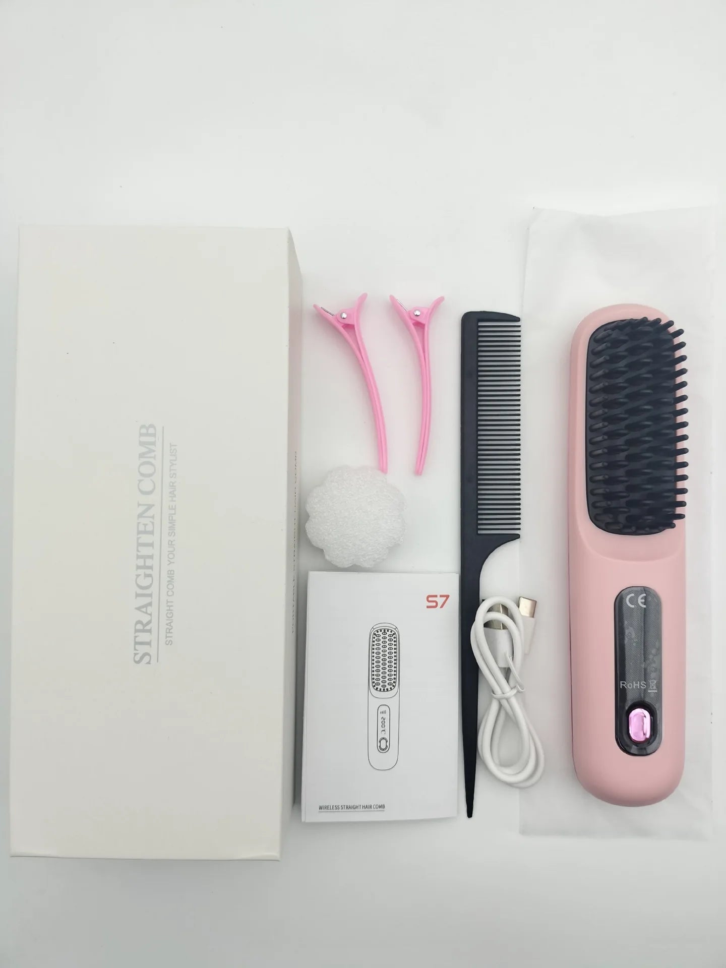 Brosse Lissante Portable Sans Fil - Glow