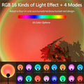Projecteur Coucher de Soleil LED — 16 Couleurs, Télécommande Incluse